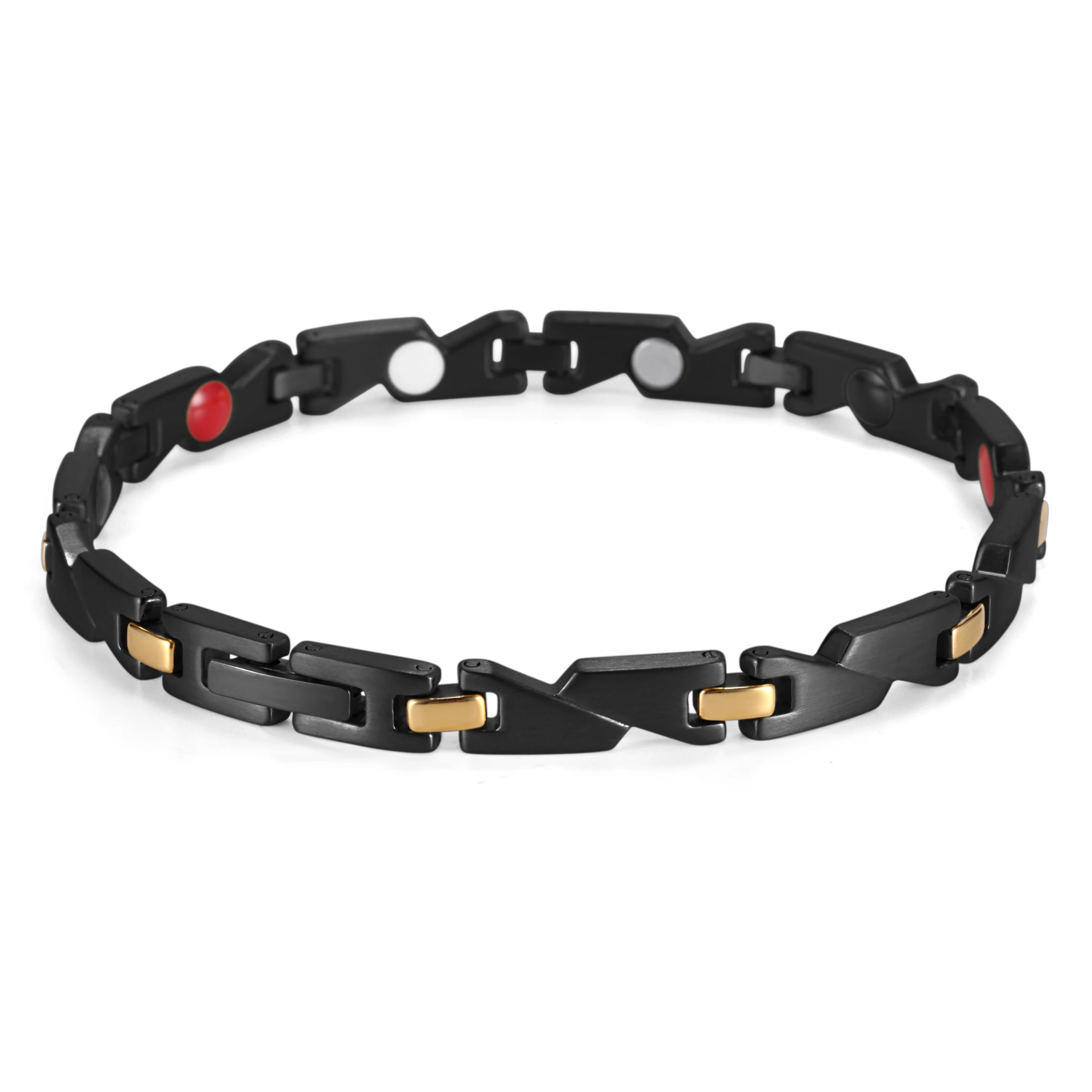 WelMag Healing Bracelet FIR Stainless Steel Bracelet Homme Hologram Bio Energy Germanium Magnetic Bracelets For Women