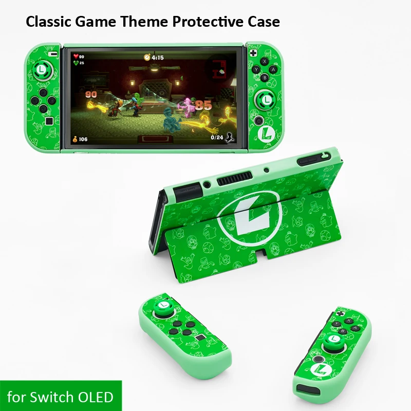 Luig-Nintendo Switch用のスタイリッシュな保護カバー,収納
