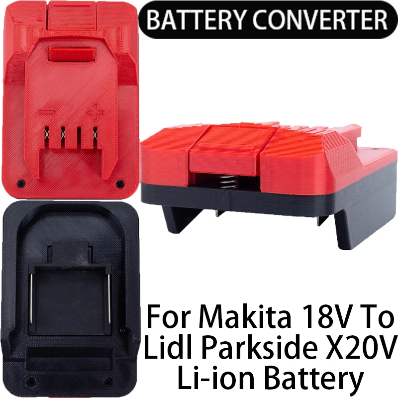 Battery Converter for Lidl Parkside X20V Li-Ion Tools to Makita 18V Li-Ion Battery Adapter Power Tool Accessories