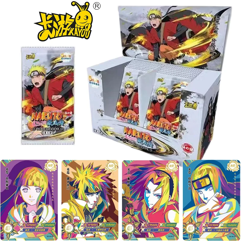 

KAYOU Anime Naruto Cards The Chapter of Fight Series Full Set Collection Card Box Rare SP BP NR Cards Children's Birthday Gifts