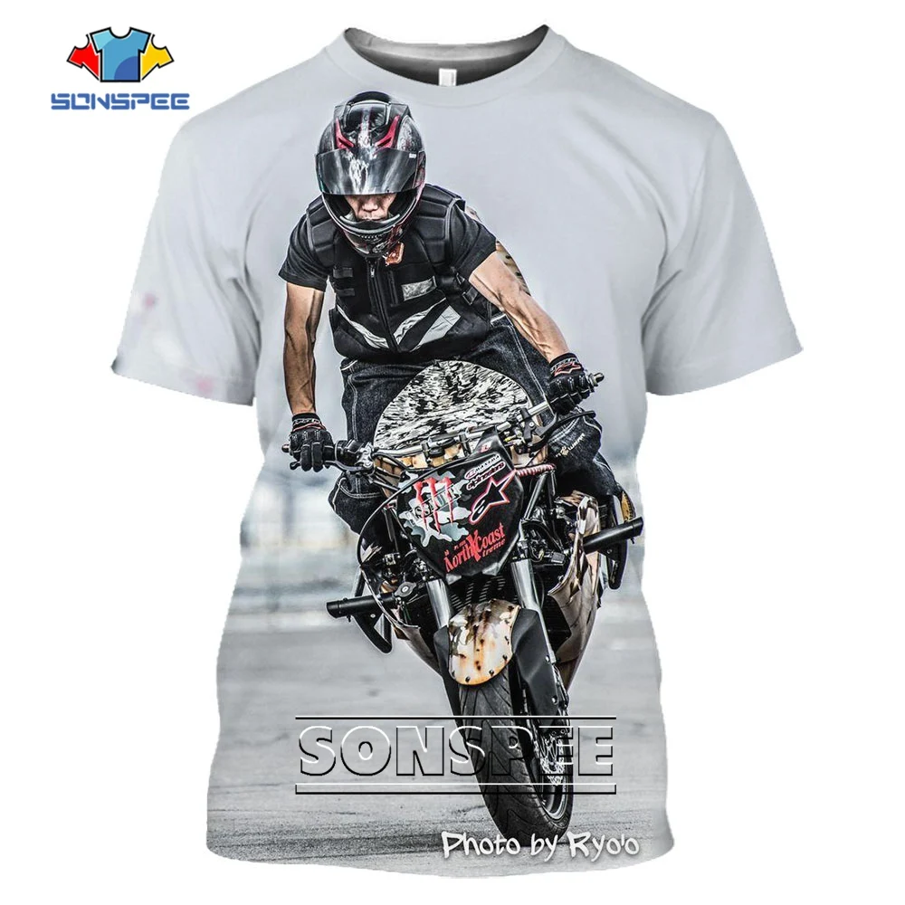 Biker Hombres Camiseta 100% Algodón Tamaño S 3XL Hecho En Ee.uu