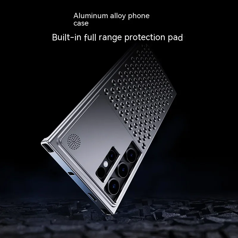 Metal Heat Dissipation Phone Case For Samsung Galaxy S24 Ultra S24 Plus Luxury Fragrance Pure aluminum alloy Cooling Phone Cover