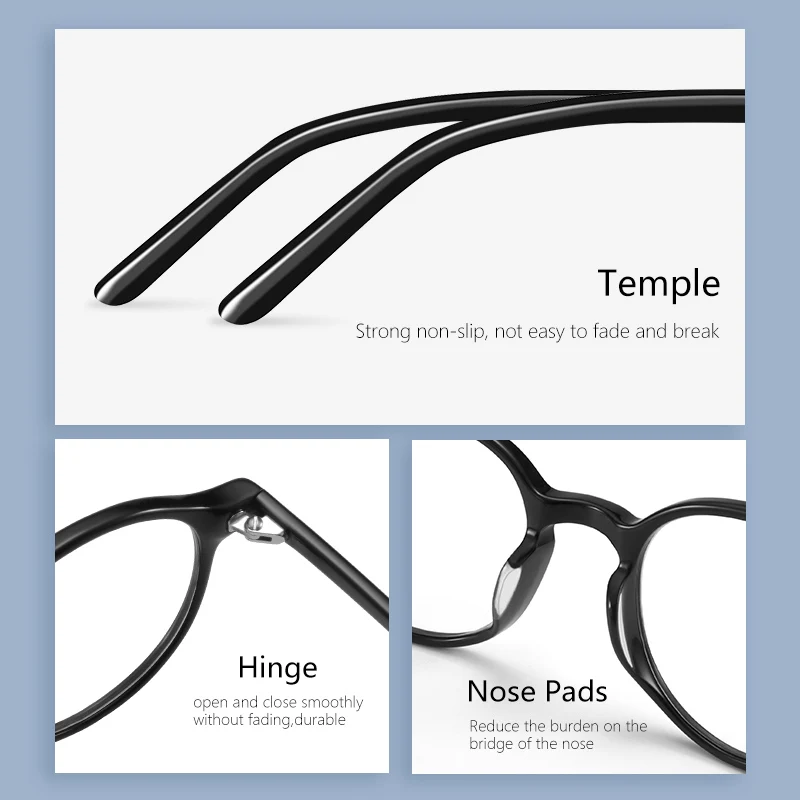 Round Prescription Progressive Glasses Frame Women Men Anti Blue Light Photochromic Optical Eyewear Myopia Eyeglasses myopia eyeglasses