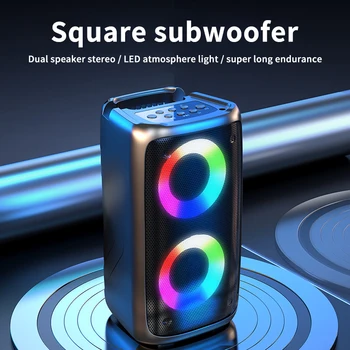 Kinglucky bluetooth audio double subwoofer speaker Electronics