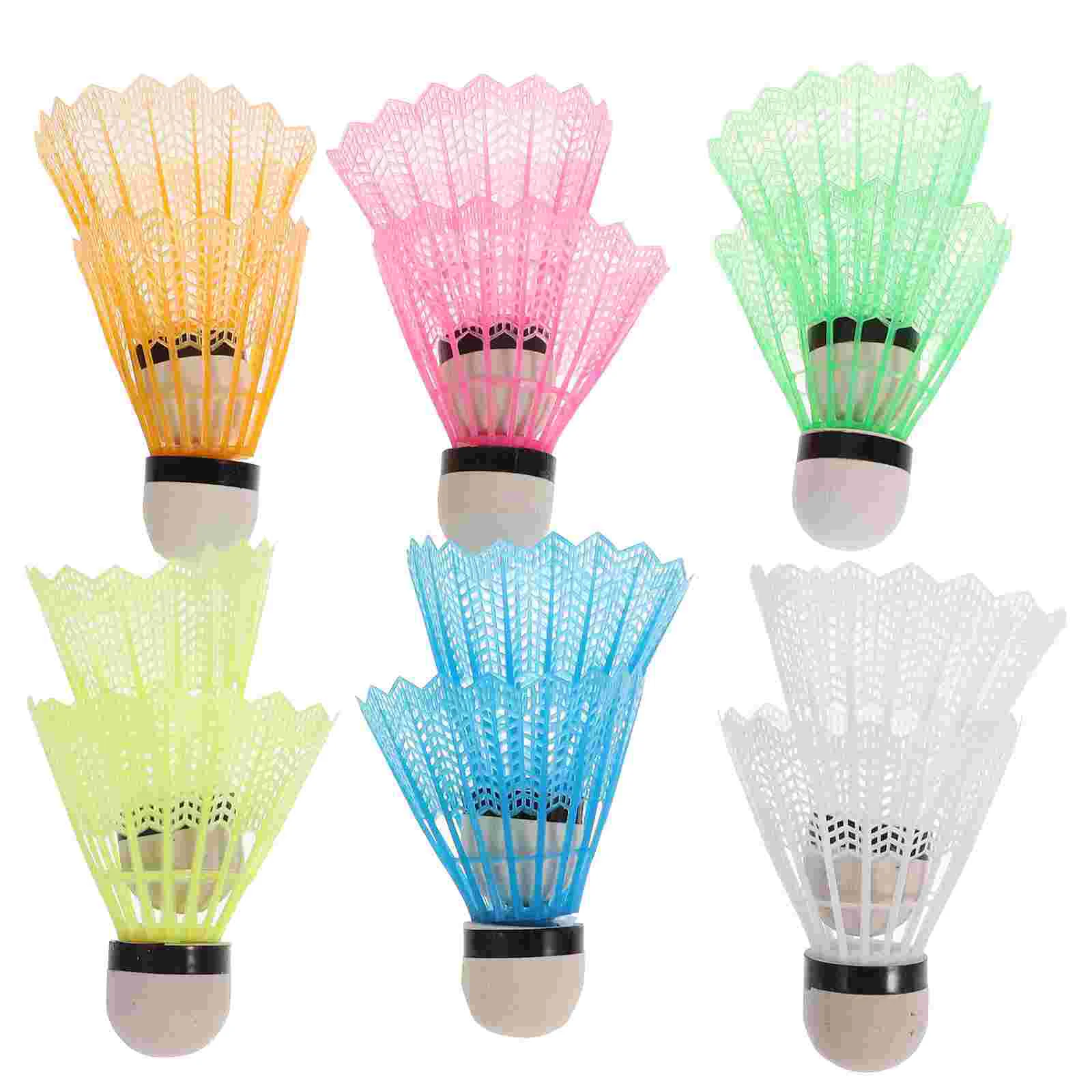 

Nylon Feather Shuttlecocks Training Plastic Badminton with Great Stability and Durability for Indoor Outdoor Sports