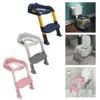 Children Toilet Seat Soft Pad Foldable Adjustable Step Stool Anti-Slip for Kids Comfortable Soft Cushion Toilet Auxiliary Ladder 2