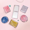 Makeup Mirror Chic Hand Mirror Pocket Mirror Square And Round Shape Pocket Mirror Nice Appearance Vanity Mirror Girl Present 1
