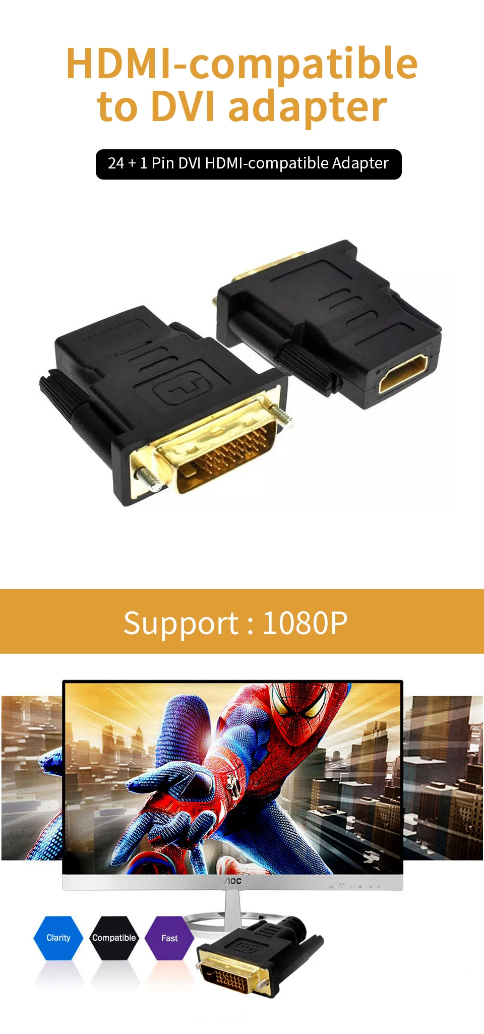 DVI to HDMI Adapter Image 1