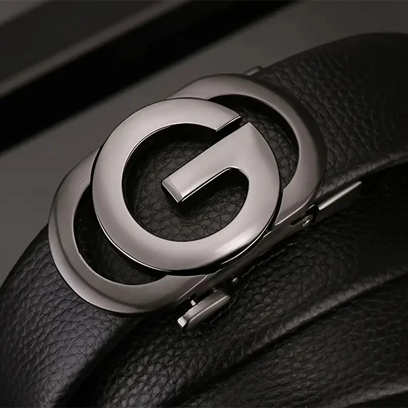 Genuine Leather Belt Metal Alloy Automatic Buckle Brand Luxury Design Waist Belts for Men Strap Male Men belts - Image 6