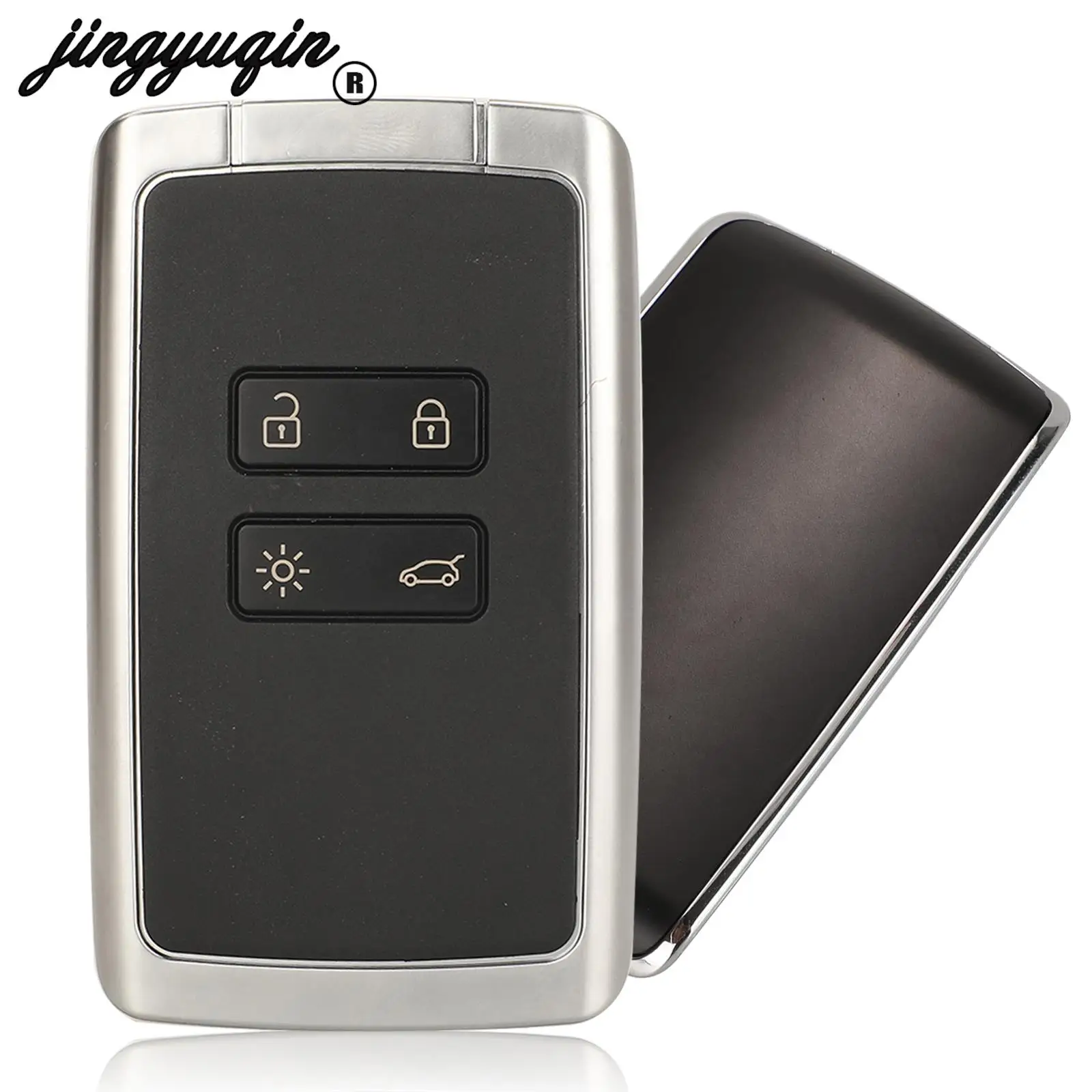 Jingyuqin Sostituzione 4 Pulsanti Smart Remote Key Shell Case Car Keyless Entry Per Renault Megane 4 Koleos Auto Fob No Logo