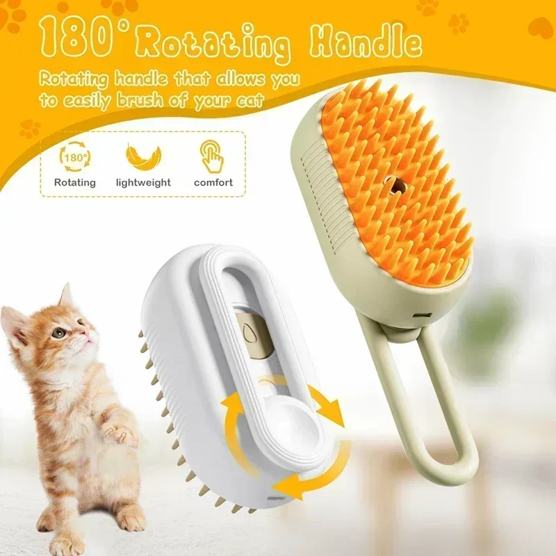 3-in-1 Steam Pet Brush 2