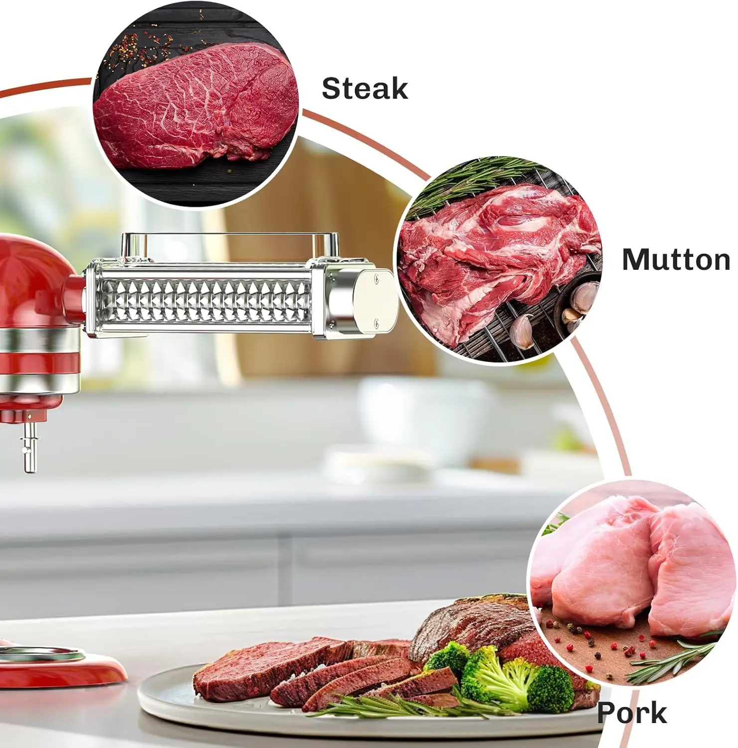 Meat Cuber Tenderizer Machine KitchenAid Meat Tenderizer