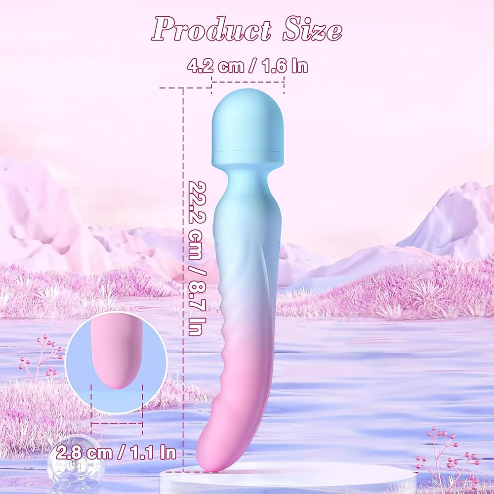 HeartCaptor G-Spot Vibrator Clitoral Stimulator Silicone Heating Wand Massager for Women Couples - Details 9