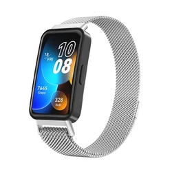 Milanese Magnetic Loop Strap for Smartwatch - Elegant Wristband Bracelet Accessory (Silver)