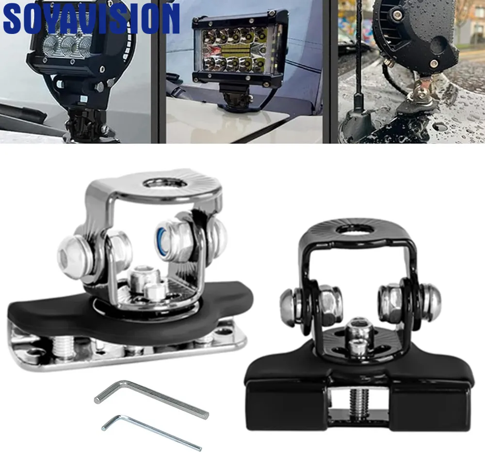 Rotatable Car Headlight Holder for Jeep Off Road 4x4 Auto LED Work Light Bar Clamp Spotlight Stand Mount Bracket