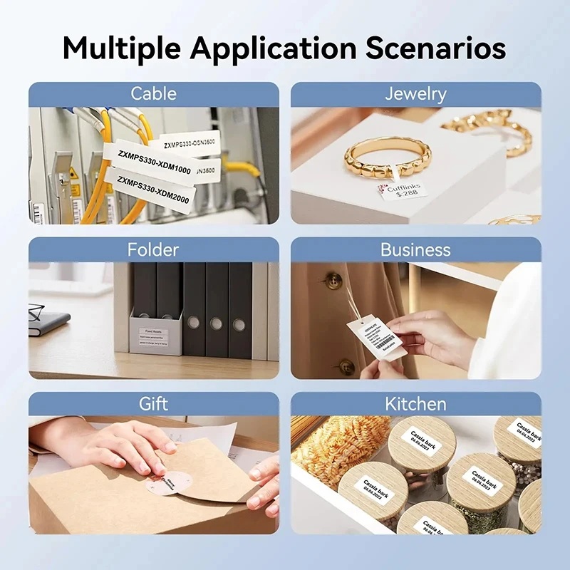 Mini Thermal Portable Label Printer - Self-Adhesive Barcode & Price Tag Labeling Machine