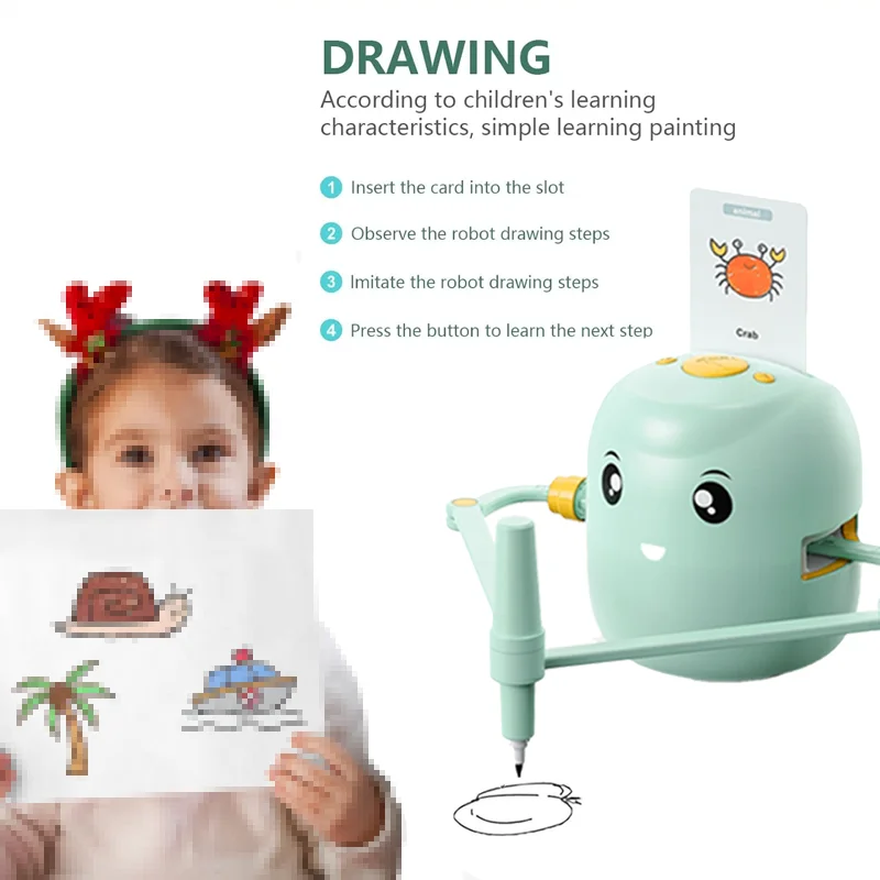 Kids Drawing Robot Technology Automatic Painting Robot Learn To Draw Art Training Machine Intelligece Toys Robot Artist Gift 5
