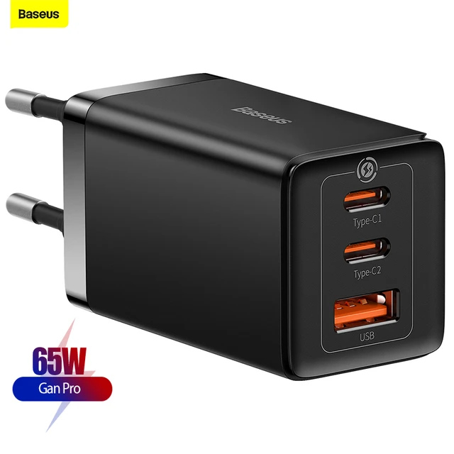 Baseus Gan 65w Usb C Charger Quick Charge 4.0 3.0