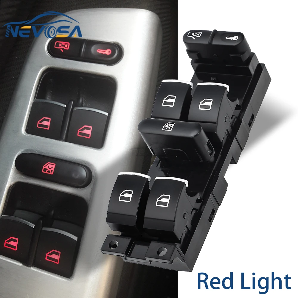 Window Control Switch Button For VW 1999 2000-2004 GTI Golf 4 Jetta MK4 BORA BEETLE Passat B5 B5.5 3BD 959 857 3BD959857