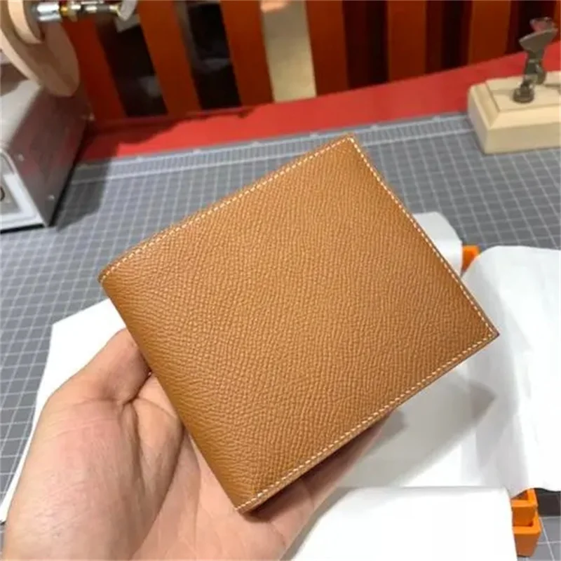 

Luxury Designer Classic Leather Wallets Women Men Wallet Short Small RFID Blocking Card Holder Wallets Ladies Red Coin Purse