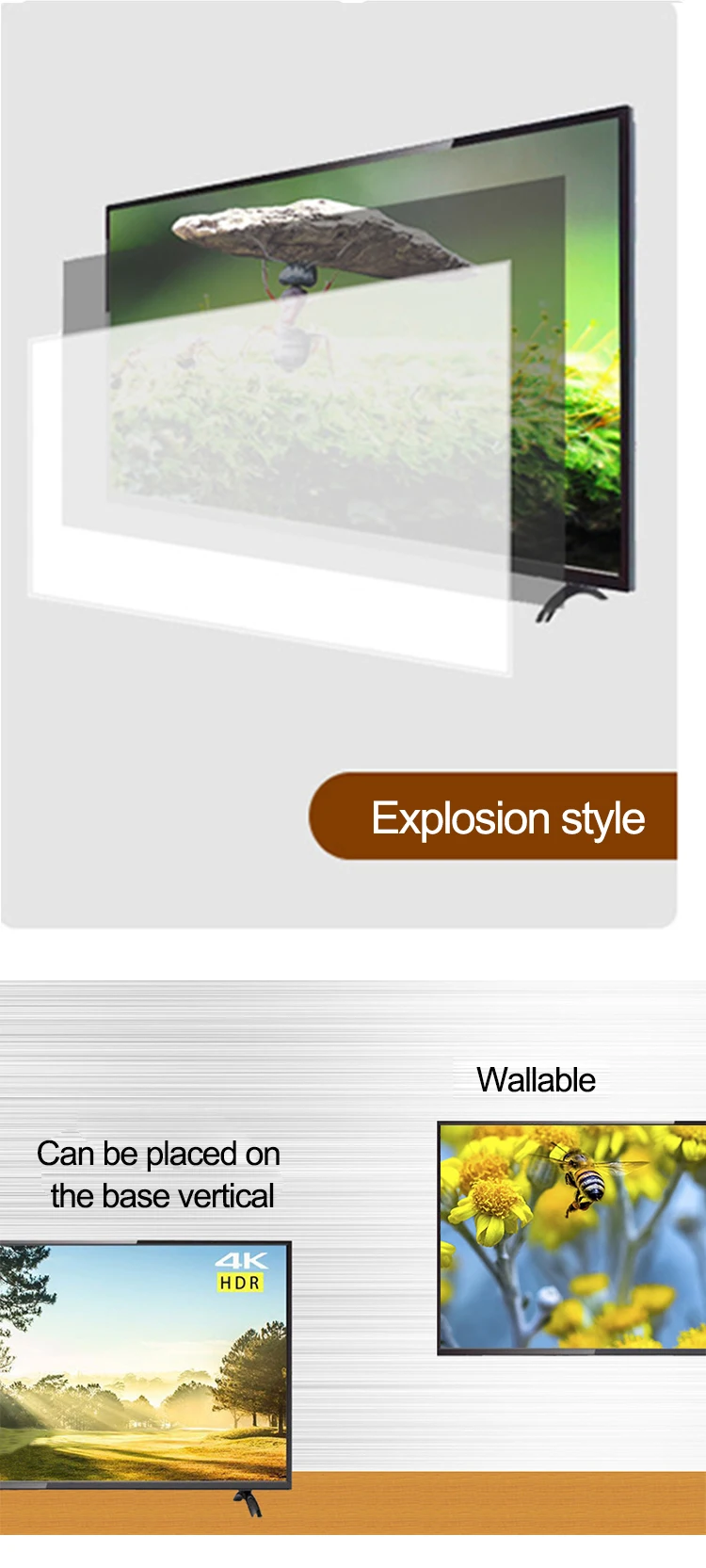 32/43/46/50/55 Inch HD Smart Network Explosion-proof LED TV Factory Cheap Flat Screen television Best smart TV