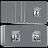 5-50pcs Waterproof Strong Adhesive Hook Shelf Sticker for Bathroom Kitchen Wall Shelf Kitchen Sticking Wall Screw Hook Storage 1