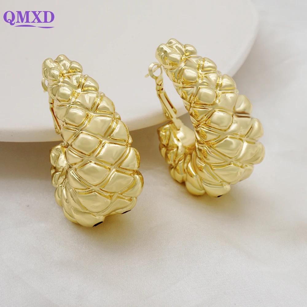 Fashion Jewelry African Gold Color Earrings Drop Dangle Earrings For Dubai Women Party Wedding Earrings