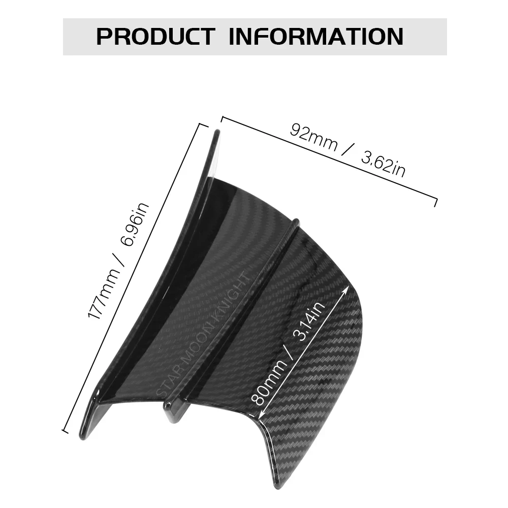 thumbnail image 2 of 2X(1 Pair Motorcycle Side Winglet For 650 400 300 250 H2R -14R4291 2 of 12