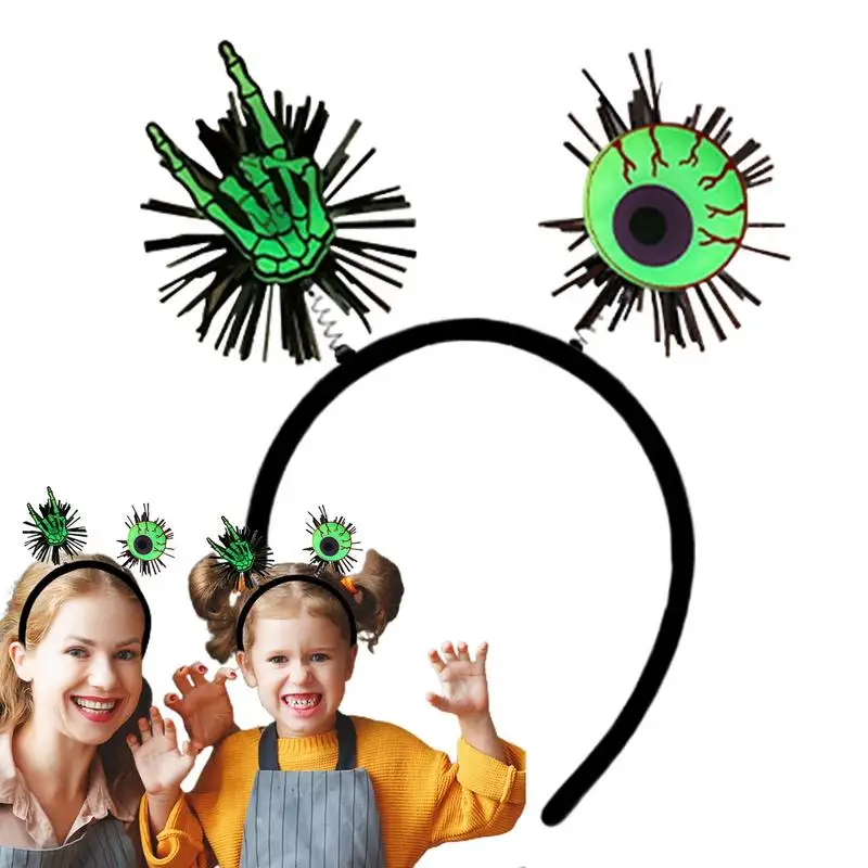 

Halloween Luminous Headband Girls Hair Accessories Carnival Costume Party Dress Up Props Children Ghost Pumpkin Bat Hair Bands