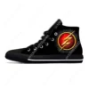 Anime Cartoon Flash Symbol Logo Superhero Funny Casual Cloth Shoes High Top Lightweight Breathable 3D Print Men Women Sneakers 3