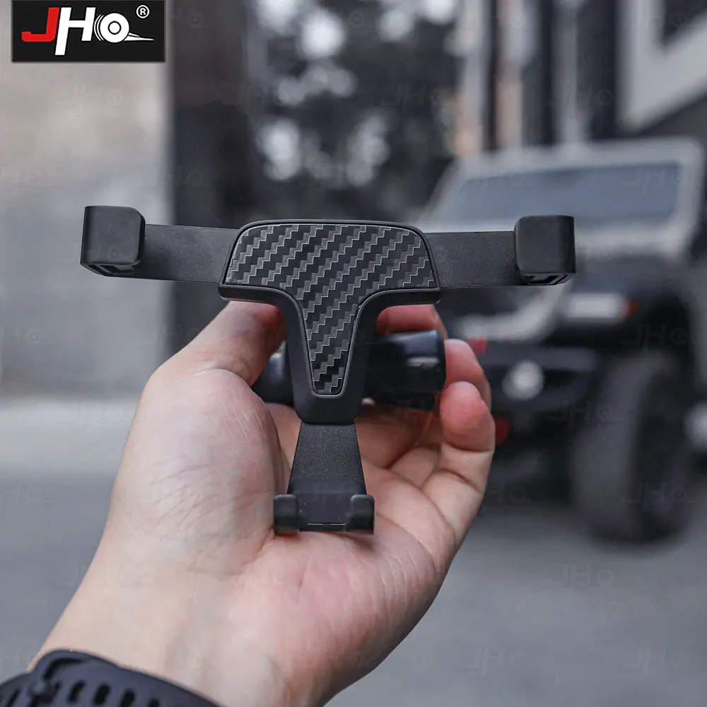 JHO 자동차 공기 배출구 전화 홀더 마운트 지프 랭글러 2025 용 특별 인테리어 액세서리 jk Gladiator Anti Shake Bracket