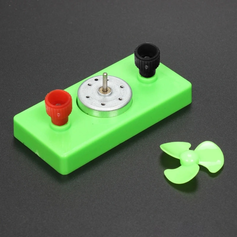 Small Solar Powered Mute Motor Educational Motor Fan Physics Electricity Experiment Supplies for School Classroom Use D2RC