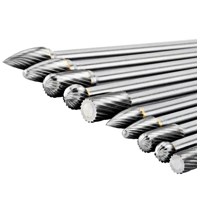 Fresa In Metallo Duro, Diametro Gambo 6 Mm Fresa A Cono - Foto 2