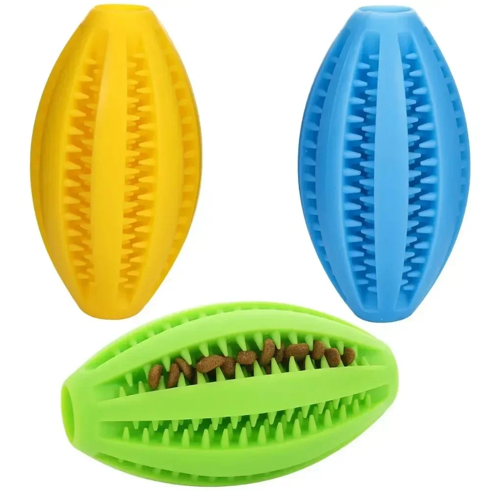 Pet Dog Toys Chew For Dogs Toy Teeth Cleaning Snack Ball Natural Rubber Super Hard Pets Products Accessories Supplies Home