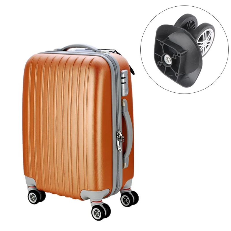 Luggage Wheels 2 Pairs Case Universal Wheels Trolley Case Wheel Repair Parts Accessories