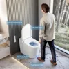 Smart Toilet, Wider Bidet with Heated Seat, Warm Water, Foot Sensor Auto Flushing, Modern Japanese Toilet for Bathroom 5