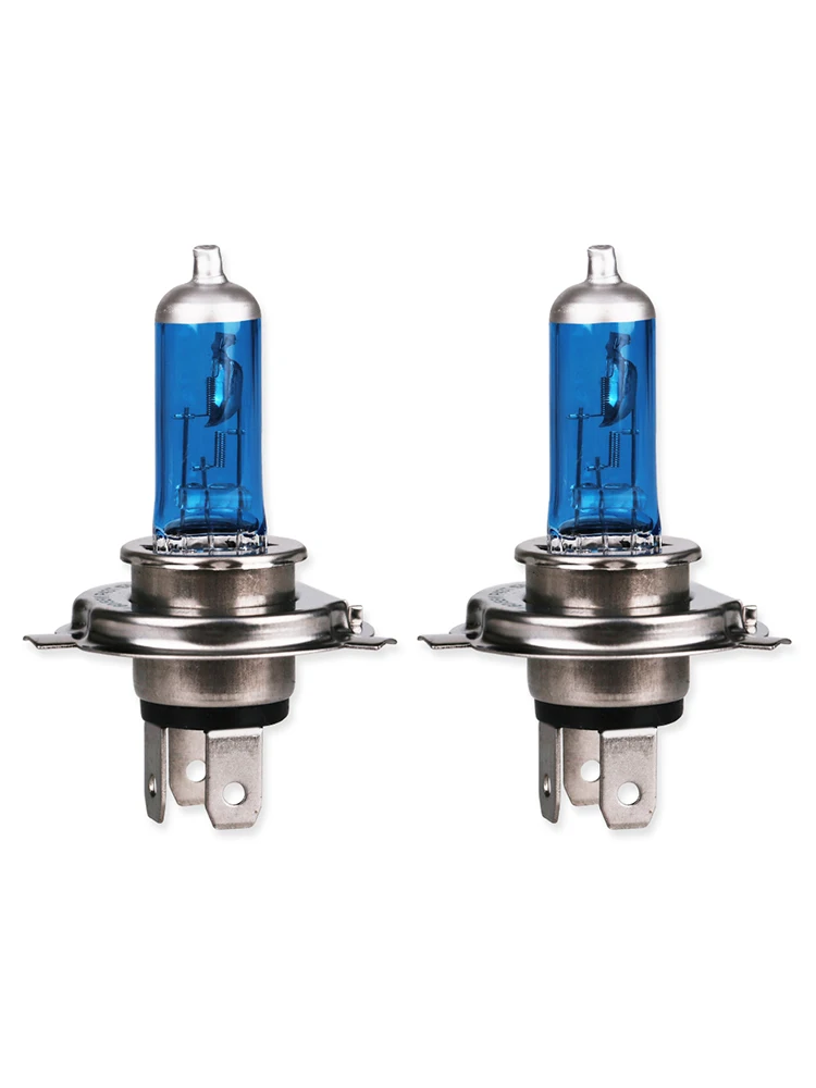 Car Halogen Headlight Bulb 10pcs H4 60/55W 100W 12V Super Xenon White