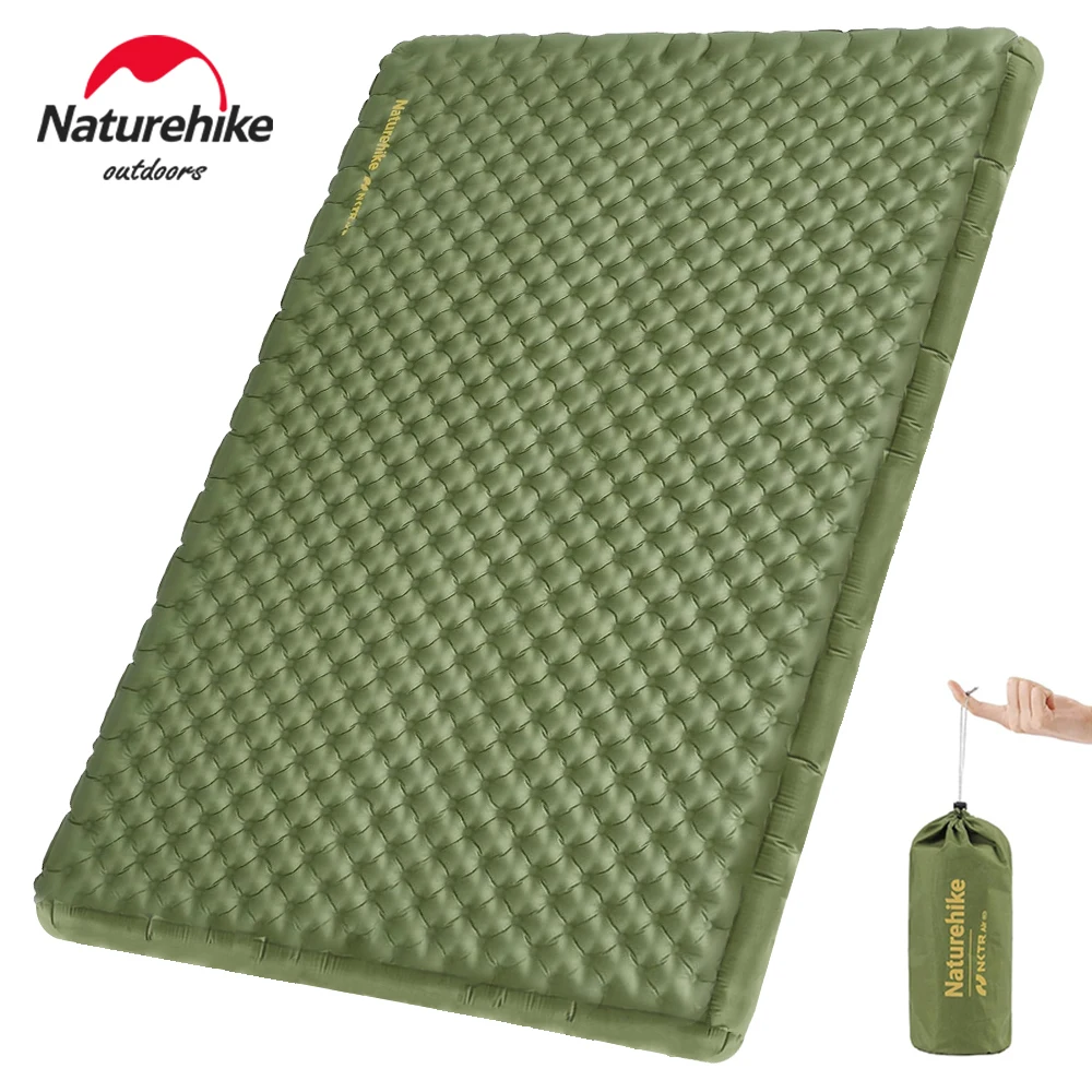Naturehike Inflatable Mattress R Value 4.6 Inflatable Bed Outdoor Lightweight Double Camping Mat with Air Bag Sleeping Pads inflatable mattress,camping mattress