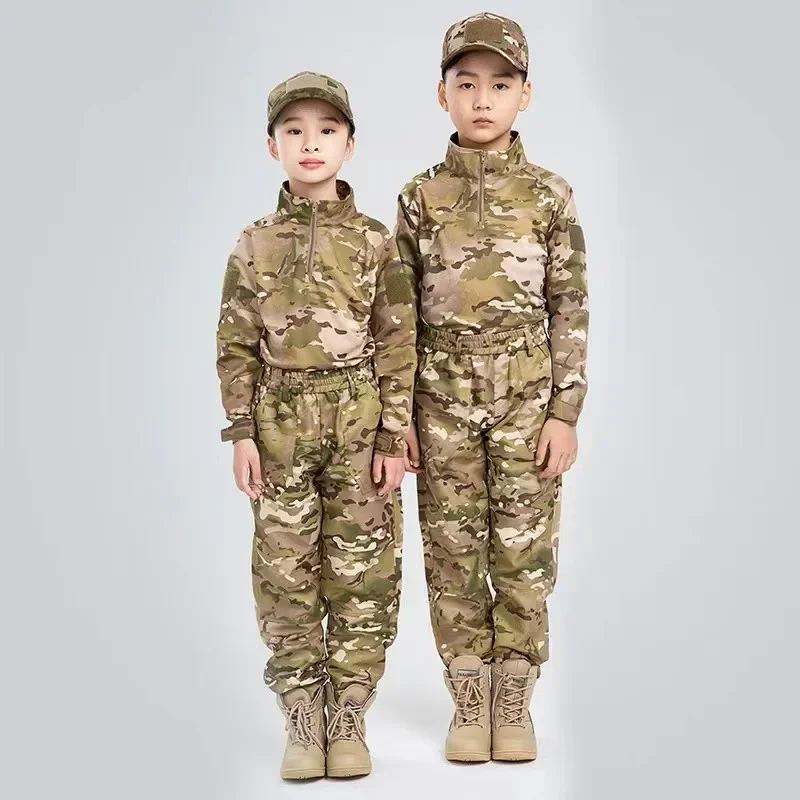 Tactical Suit Tactical Clothing Mens Work Uniforms Children Outdoor expansion Uniform Suit Breathable Long Sleeve