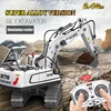 YIGONG Kids Simulation 11 Channel Alloy Remote Control Excavator Toy Remote Control Electric Large Engineering Car Toy Gift 3