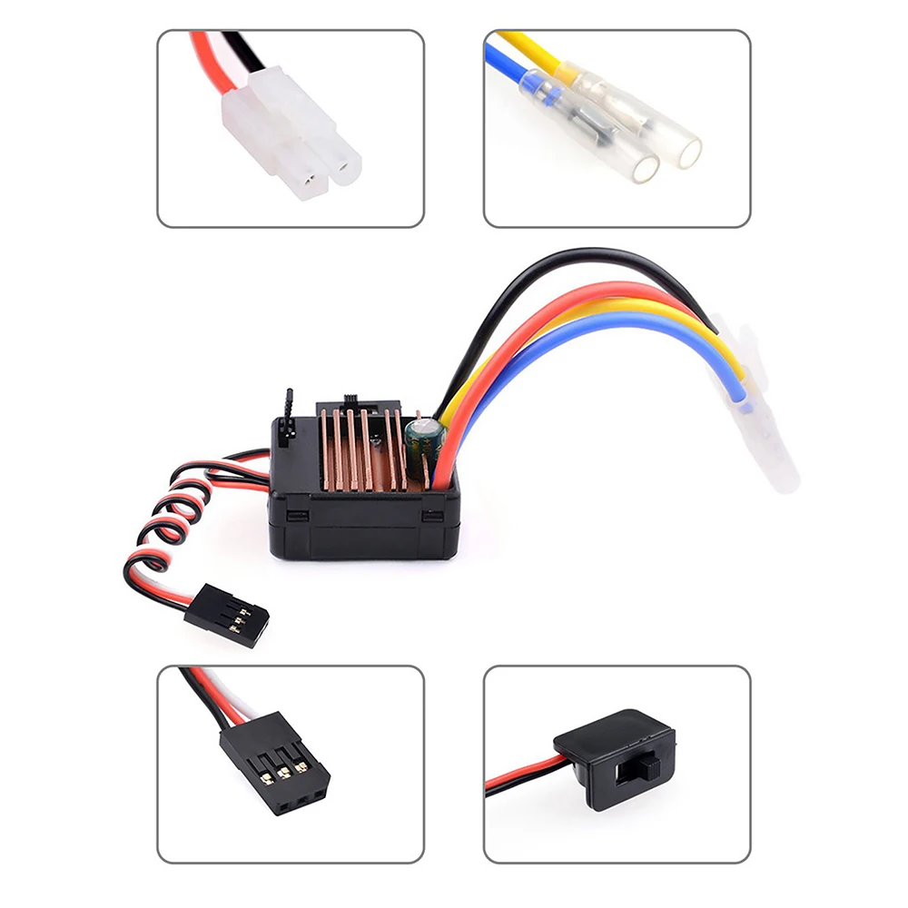 Moteur RC 540 13T-27T Brushless avec ou sans ESC 60A