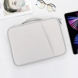 Shockproof Laptop and Tablet Sleeve Case - Fits up to 13 Inch Devices for 12.9-13 inch (Nylon Antique White)