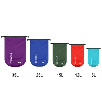 Tomshoo 3/5 Pack Waterproof Dry Bags Sacks Lightweight Waterproof Storage Dry Bags for Outdoor Camping Boating Hiking Rafting 2