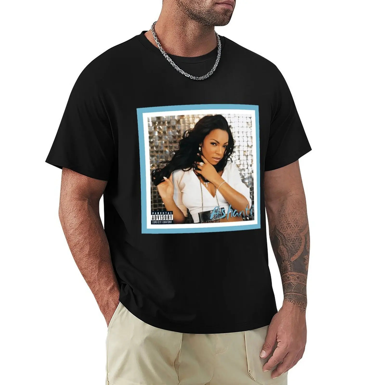 

Ashanti T-shirt customs design your own sweat Short sleeve tee plain men t shirt