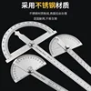 Stainless Steel 180 Degree Protractor Metal Angle Ruler professional Meter Ruler Gauge Finder Goniometer Conveyor Tool 2
