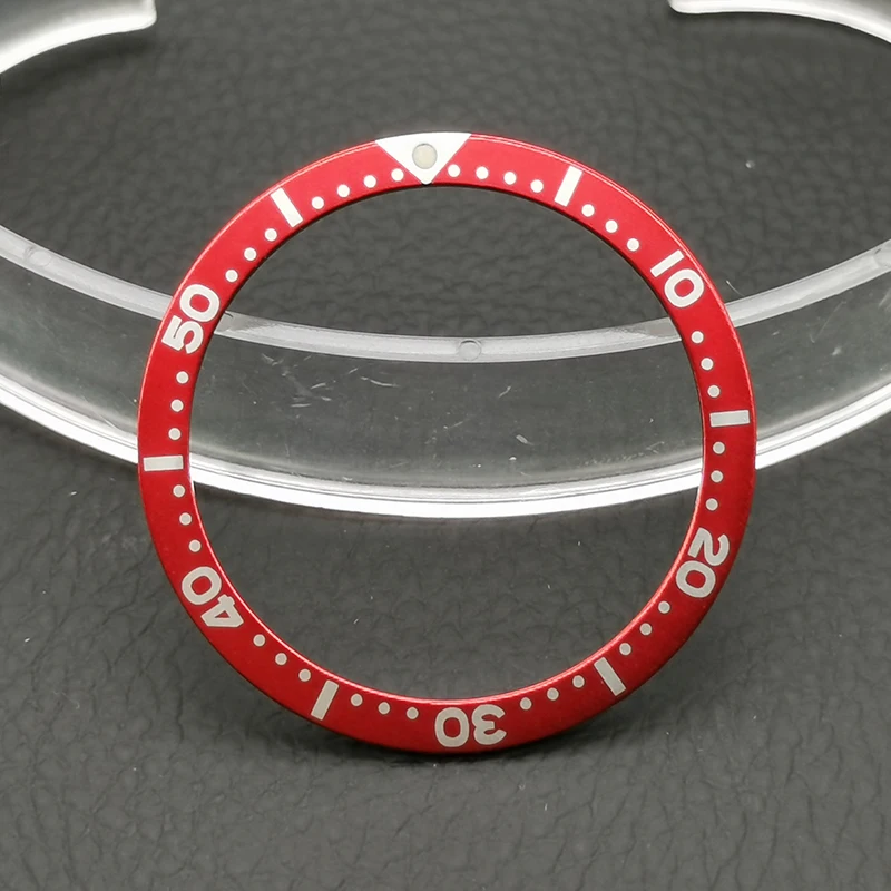 Watch Bezel Insert Ring Watch Bezel 38mmx31.5mm Aluminum Fits Seiko SKX007 SKX009 SRPD