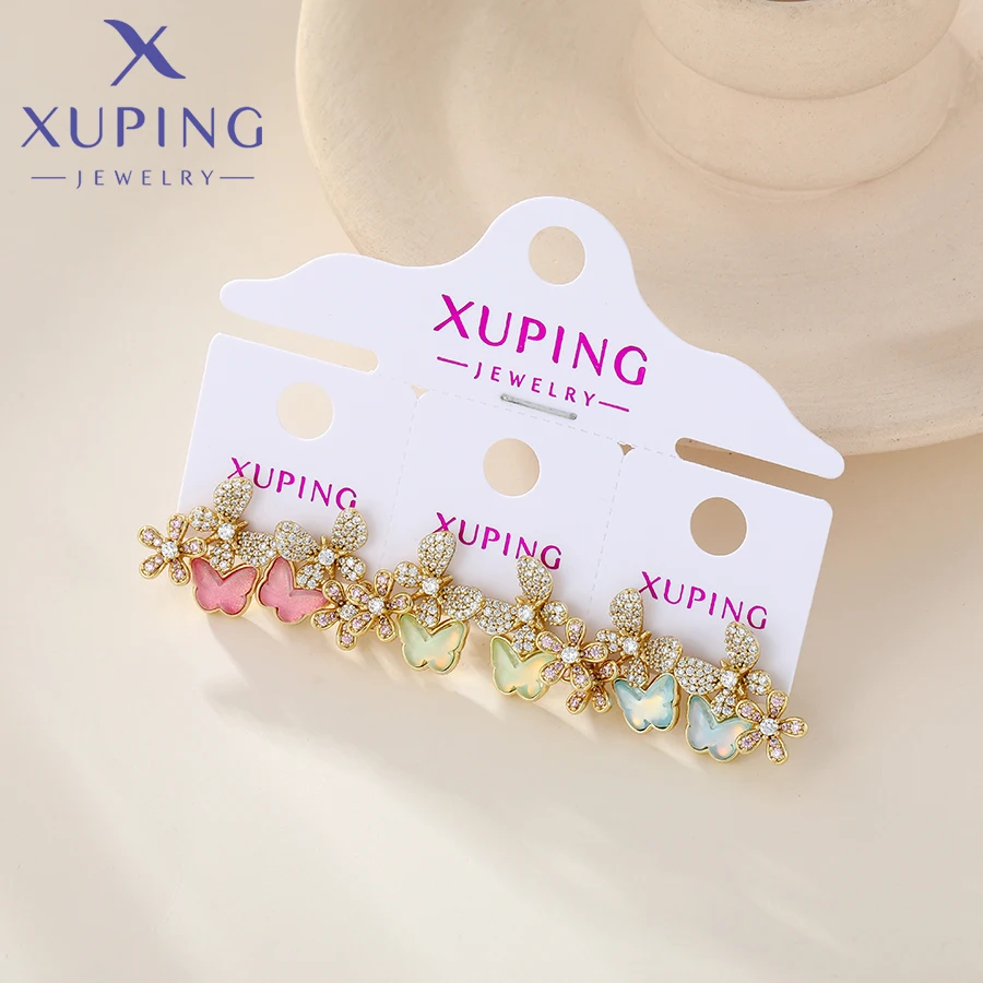 Xuping Schmuck Trendy Neue Mode Kupfer Legierung Gemischte Ohrringe Gruppe Hellgold Farbe für Frauen Schmuck Geschenk – Detail 16