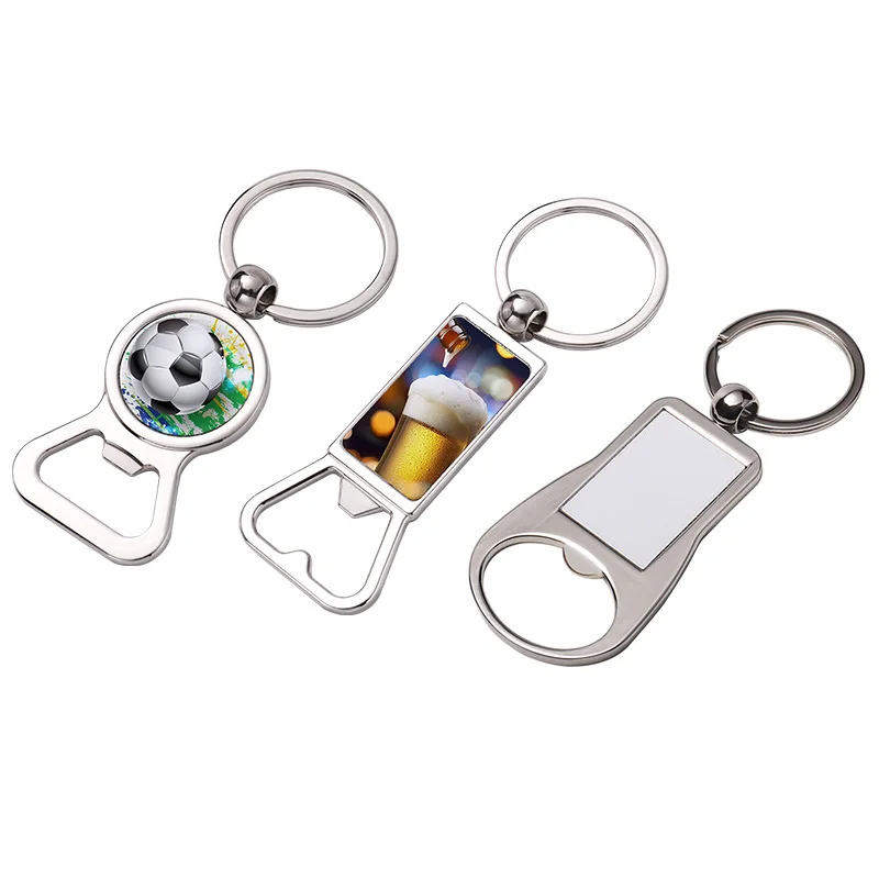 Sublimation Bottle Opener Blanks Key Ring Aluminum Heat Transfer