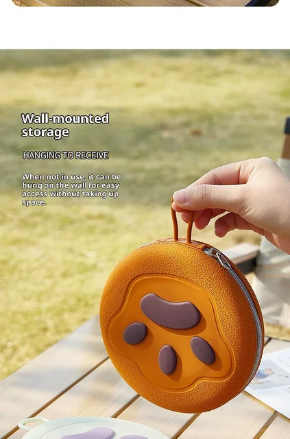 2 in 1 Foldable Pet Food Bowl Portable Silicone Puppy Dual Bowl Outdoor Travel Dog Drinking Bowl Folding Cat Bowls Dog Bowls 3