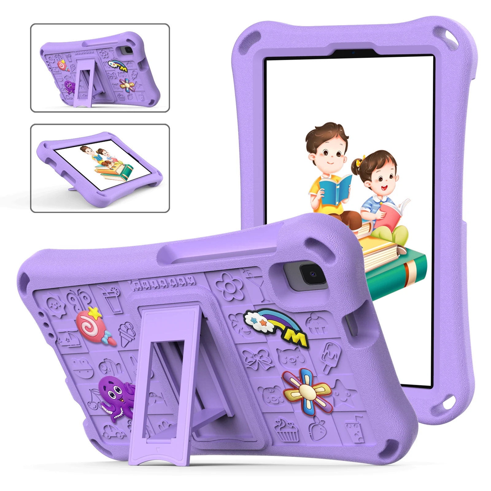 Kids Cartoon EVA Tablet Cover with Built-in Stand - Soft Protective Case
